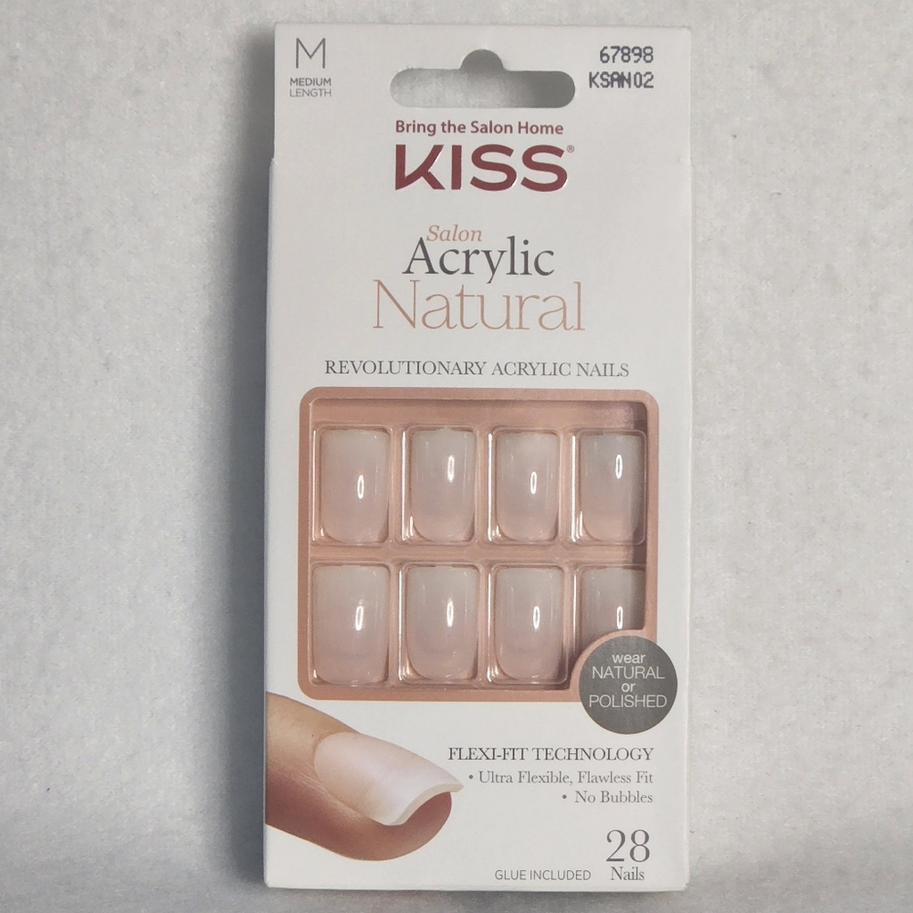 Kiss Salon Acrylic Natural Press On Nails